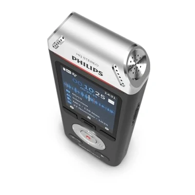 Imagen de Grabadora de voz Philips VoiceTracer DVT2110, 8 GB, Dos micrófonos HQ Estereo, MP3, PCM, Negro