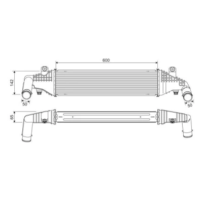 Imagen de VALEO 818542 Intercooler Aluminio sin sensor