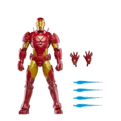 Imagen de Marvel Legends Series Iron Man (Model 20) Figura de colección 15 cm los cómics Pack Tipo blíster Estilo Retro