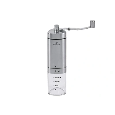 Imagen de Westmark Molino de mano café Con mecanismo molienda cerámica, Para hasta 4 tazas café, escala, Brasilia, Longitud: 20,5 cm, Acero inoxidable/cerámica, 24902260
