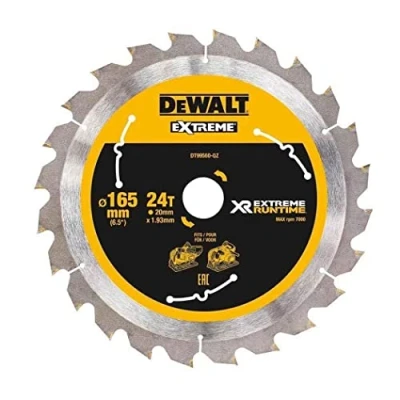 Imagen de DeWalt XR Extreme Runtime Hojas para sierra circular portátil Runtime, 165 mm x 20 mm, 42D 10º