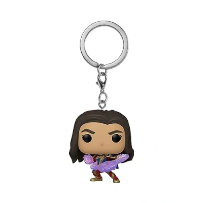 Imagen de Funko Pop! Keychain: The Marvels Ms. Marvel Minifigura de Vinilo Coleccionable Llavero Original Relleno Calcetines Idea Regalo Mercancia Oficial Movies Fans