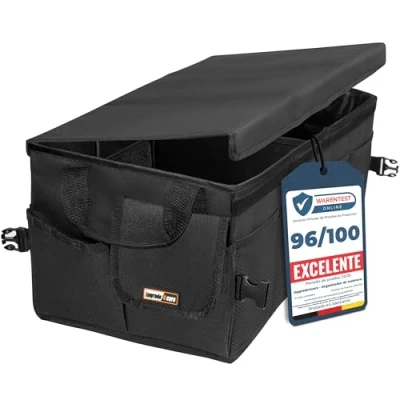 Imagen de Upgrade4cars Bolsa para Maletero de Coche Grande Organizador Compras, Herramientas y Limpieza Mala Organizadora Carro Caja Plegable Almacenaje Accesorios Interior