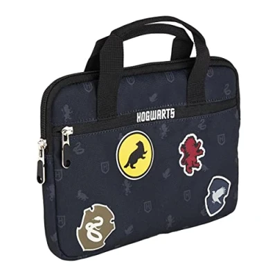 Imagen de CERDÁ LIFE&#039;S LITTLE MOMENTS Fundas para Tablets Infantiles de Harry Potter Con Bolsillo Superior y Lateral, Asa Mano/Colección escolar estampada Licencia Oficial Warner Bros, Azul, Estándar