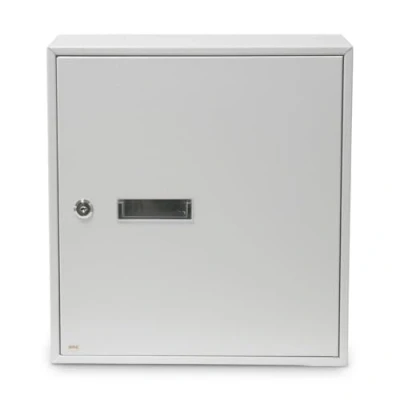 Imagen de Amig Buzón Recogecartas Interior para Colocar en Paredes, Muros o Puertas Acero Color: Blanco Medidas: 40x36x10 cm Boca: 5 x 31,5