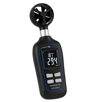 Imagen de PCE Instruments MAM 2 Mini anemómetro digital portátil de mano para medir velocidad del viento / Rango medición 0,4 ... 30 m/s