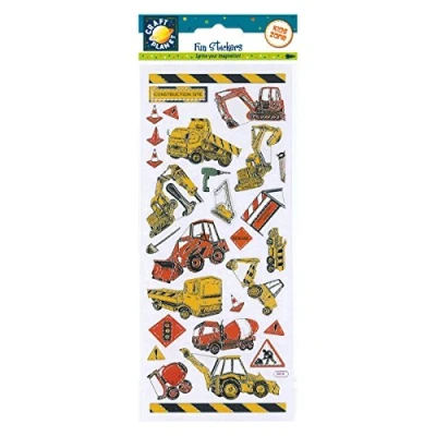 Imagen de Craft Planet CPT 6561050 Fun Pegatinas para vehículos de construcción, multicolor