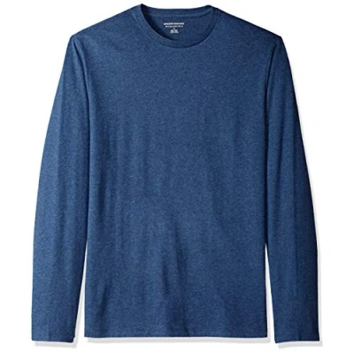 Imagen de Amazon Essentials Camiseta de Manga Larga y Ajuste Entallado Hombre, Azul Mezcla, XXL