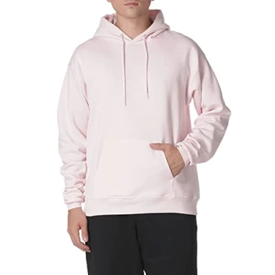 Imagen de Hanes P170 Sudadera con Capucha, Rosa Palido, L para Hombre