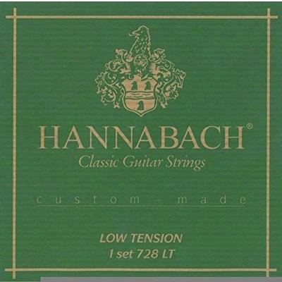Imagen de Hannabach cuerdas de guitarra clásica Serie 728 Low Tension Custom Made Juego con 3 bajo 7287LT