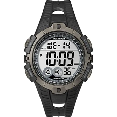 Imagen de Timex Marathon T5K802, Reloj de Cuarzo Unisex Adulto, con Correa Resina, Color Negro
