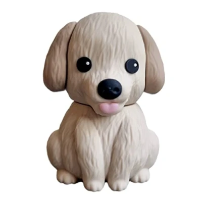 Imagen de Ulticool Perro Joven de 32 GB USB Cachorro Snimal compañía Mignon Flash Pen Drive Almacenamiento Datos la Llave Memoria Beige