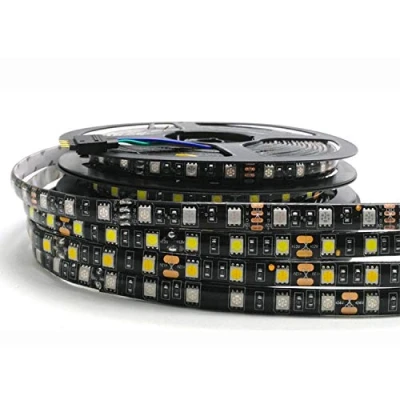 Imagen de FOLGEMIR Tira de LED 5m Blanco Cálido, 5050 SMD 300 LEDs strip, DC 12V, IP65 impermeable, retroiluminación brillante