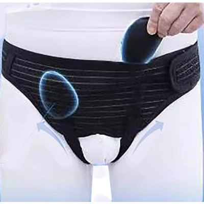 Imagen de CXOOSI Cinturón Ajustable Hernia Inguinal Para Hombres,Inguinal Soporte Braguero,Inguinal Lado Izquierdo O Derecho Post Cirugía Hernia,braguero Hombre,L
