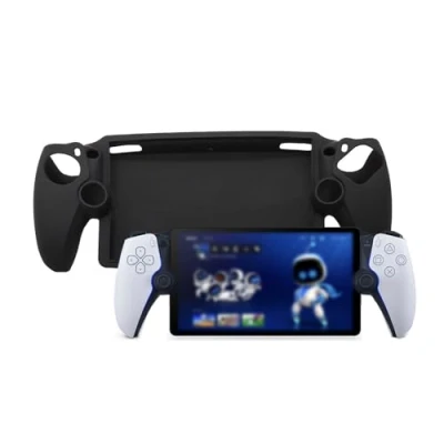 Imagen de QINOUK Funda para Sony Playstation Portal, Ultrafina Protectora Anti arañazos de TPU Suave Case Compatible con Portal Negro