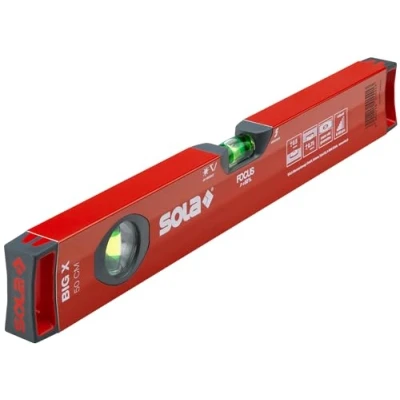 Imagen de Sola BIG X Nivel de aluminio extra resistente 50 cm con 2 burbujas precisión Focus