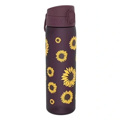 Imagen de Ion8 Botella Agua, Sin Fugas, BPA, 500 ml, Girasoles