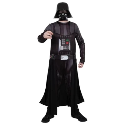 Imagen de Rubies Disfraz de Darth Vader para adulto, Jumpsuit con capa y máscara. Oficial Star Wars, Carnaval, Navidad, Cumpleaños, Fiestas Halloween., 301482 STD