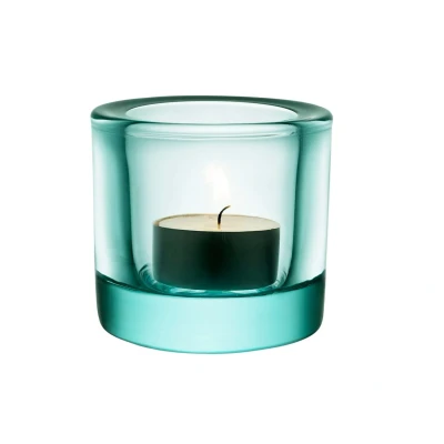 Imagen de Iittala Tea Light Holder Kivi Water Green 60 mm