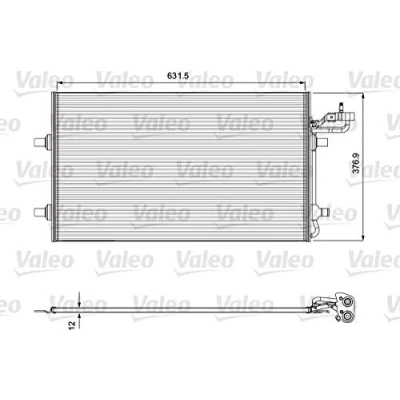 Imagen de VALEO 814323 Condensador sin secador Aluminio 377 R 134 a VOLVO: S40 II, V50