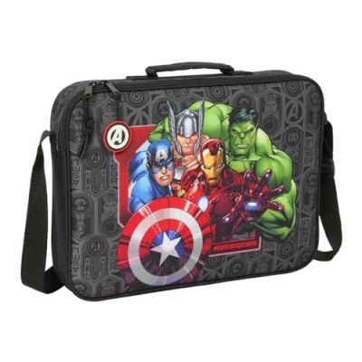Imagen de Safta AVENGERS VENDETTA Cartera Extraescolares, Maletín Portatodo, Bandolera, Cómoda y Versátil, Calidad Resistencia, 38x6x28 cm