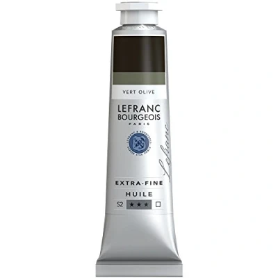 Imagen de Lefranc Bourgeois Óleo Extra Fino 40ml Tubo de pintura, Verde Oliva