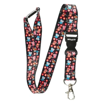 Imagen de Rolseley Cinta para el cuello multicolor tarjetas de identificación, con cierre metal, color Kittens