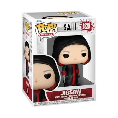 Imagen de Funko Pop! Movies: Saw 10th Anniversary Jigsaw Killer 1/6 de Probabilidades Obtener la RARA Variante Chase Figura Vinilo Coleccionable Idea Regalo Mercancia Oficial Movies Fans