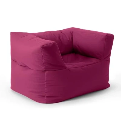 Imagen de Lumaland Puf Lounge Sillón modular Sofá fácil de ampliar y ligero Muebles lavables e impermeables para interiores jardín Conjunto asientos interior exterior 96 x 72 70 cm [verde