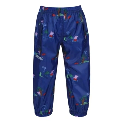 Imagen de Regatta Peppa Pack It O/T, Sobrepantalón Pig It, impermeable y transpirable, estampado con funda, Bright Blush, 2 años