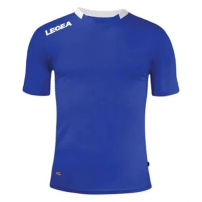 Imagen de LEGEA Camiseta Múnich Camiseta, Unisex Adulto, Azul Oscuro Y Blanco, XL