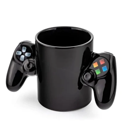 Imagen de Froster Taza Mando, Regalo para Gamer, Jugador, 350ml Mug Controller, Joystick, Decoracion Gaming, Let&#039;s Play Game