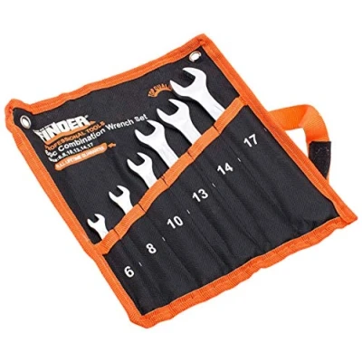 Imagen de Finder BS192180D Combination Wrench Set, Open and Box End Metric Spanner 6mm 17mm, Set of 6Pcs