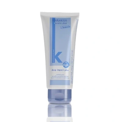 Imagen de SALERM Mascarilla Hidratante para el Cabello Deep Impact Plus 200 ml Hidratación Profunda Uso de los Tratamientos Alisado la Familia Keratin Shot Suave y Liso