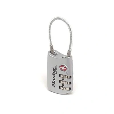 Imagen de Master Lock 4688EURD Candado para Equipaje Aprobado por la TSA con Combinación, Color aleatorio, 8.2 x 3 1.4 cm, multicolor
