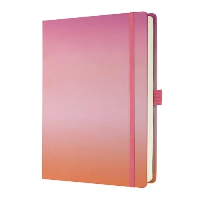 Imagen de SIGEL JB103 Jolie Libreta, Gradient Sunset, cuadriculado con puntos (impresión Dot), 120 g/m², 17 x 22 cm, tapa dura, 200 páginas, pink, rosa, naranja