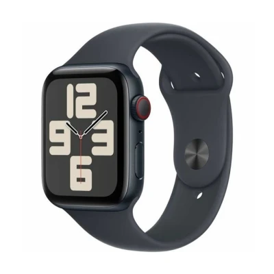 Imagen de Apple Watch SE 2024 4G 44mm Negro (Banda De Silicona Negra M/L)