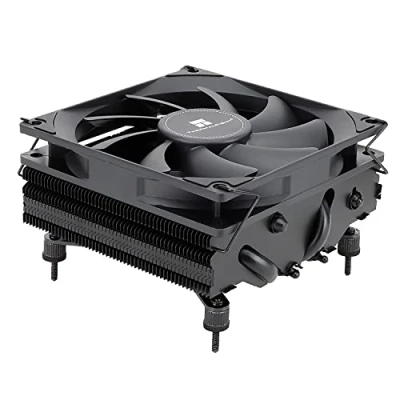 Imagen de Thermalright AXP90 X47 Enfriador de aire CPU bajo perfil negro con ventilador PWM 90 mm TL 9015B, 4 tubos calor, 47 altura, para AMD AM4/Intel LGA 1700/1150/1151/1200