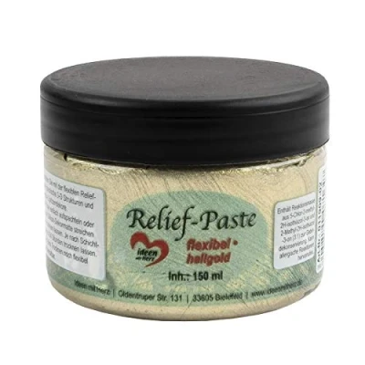 Imagen de Ideen mit Herz Pasta de relieve, flexible, 150 ml (dorado claro)