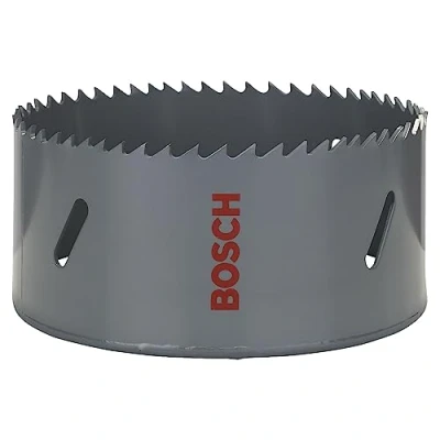 Imagen de Bosch Professional 1x Sierra de corona HSS bimetálica para corte suave (en distintos materiales, Ø 105 mm, accesorios taladro)