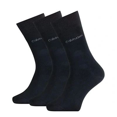 Imagen de Calvin Klein CLSSC Sock, Azul (Navy), Talla única (Pack de 3) para Hombre
