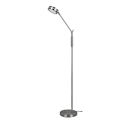 Imagen de Trio, Lámpara de pie, Franklin incl. 1 x LED,SMD,6,5 Watt,2700+3200+4000K,650 Lm. Metal, Negro, Cuerpo: Níquel mate A:23,0cm, A:133,0cm, P:41,0cm Regulador con sensor,Función memoria,IP20