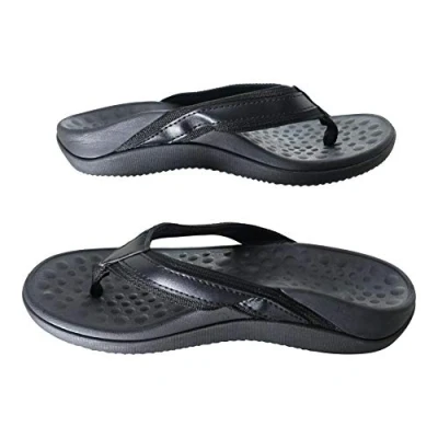 Imagen de OR8 Wellness Sandalias ortopédicas. Alivio de la fascitis plantar con soporte arco integrado y copa talón. Ligeras cómodas. Negro., Black, 45 EU