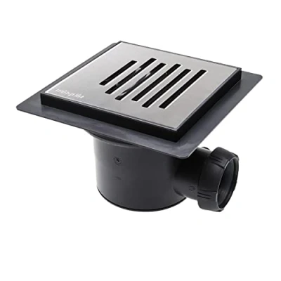 Imagen de Wirquin 30723995 Venisio Tapón de ducha horizontal con rejilla (acero inoxidable, cromado)