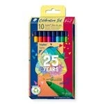 Imagen de Triplus STAEDTLER 323 C10 TA Colour Limited Edition Rotuladores de punta fibra, 1 mm, colores surtidos (paquete 8 + 2 gratis)