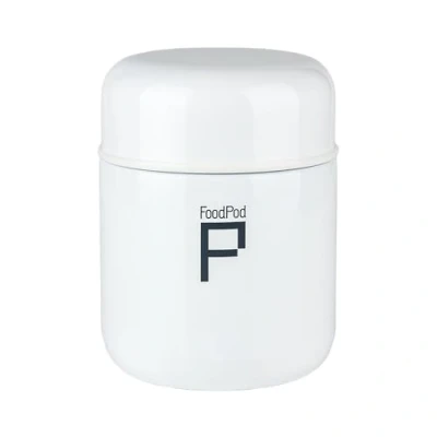 Imagen de Pioneer Termo de acero inoxidable aislado al vacío a prueba fugas para 6 horas calor 24 frío, blanco, 280 ml