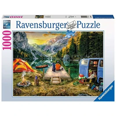 Imagen de Ravensburger Puzzle (1000 Piezas), diseño de Vacaciones Camping, Multicolor (16994)