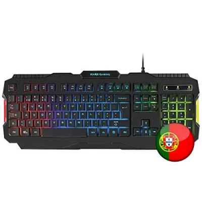 Imagen de Mars Gaming MRK0PORTU, Teclado Gaming, Iluminación RGB Rainbow, Antighosting, Idioma Portugués