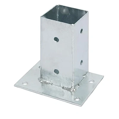 Imagen de Alberts 211738 Anclaje sobre base, Para la fijación en líneas rectas, Galvanizado caliente, 71 x mm