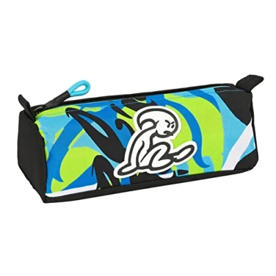 Imagen de Safta EL NIÑO Green Bali Portatodo con cremallera y compartimiento, Estuche Infantil, Niño, Ideal para Niños de 5 a 14 Años, Cómodo Versátil, Calidad Resistencia, 21x7x8 cm, Color Negro